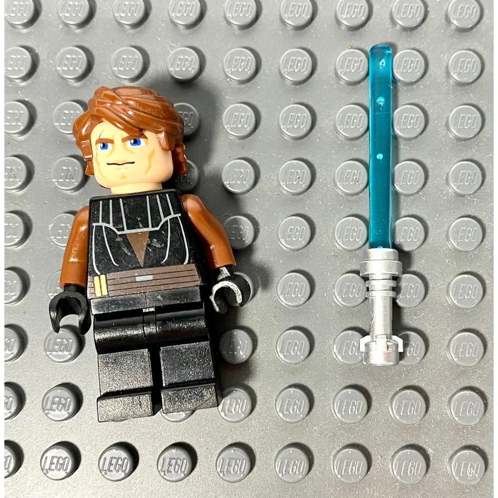 Lego Star Wars Anakin Skywalker Minifigure Blue Lightsaber Set 8098 Clone Wars